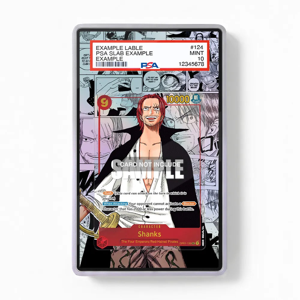 Shanks OP01-120 Extended Art Display Cases - PSA Graded Guard Case - Front View