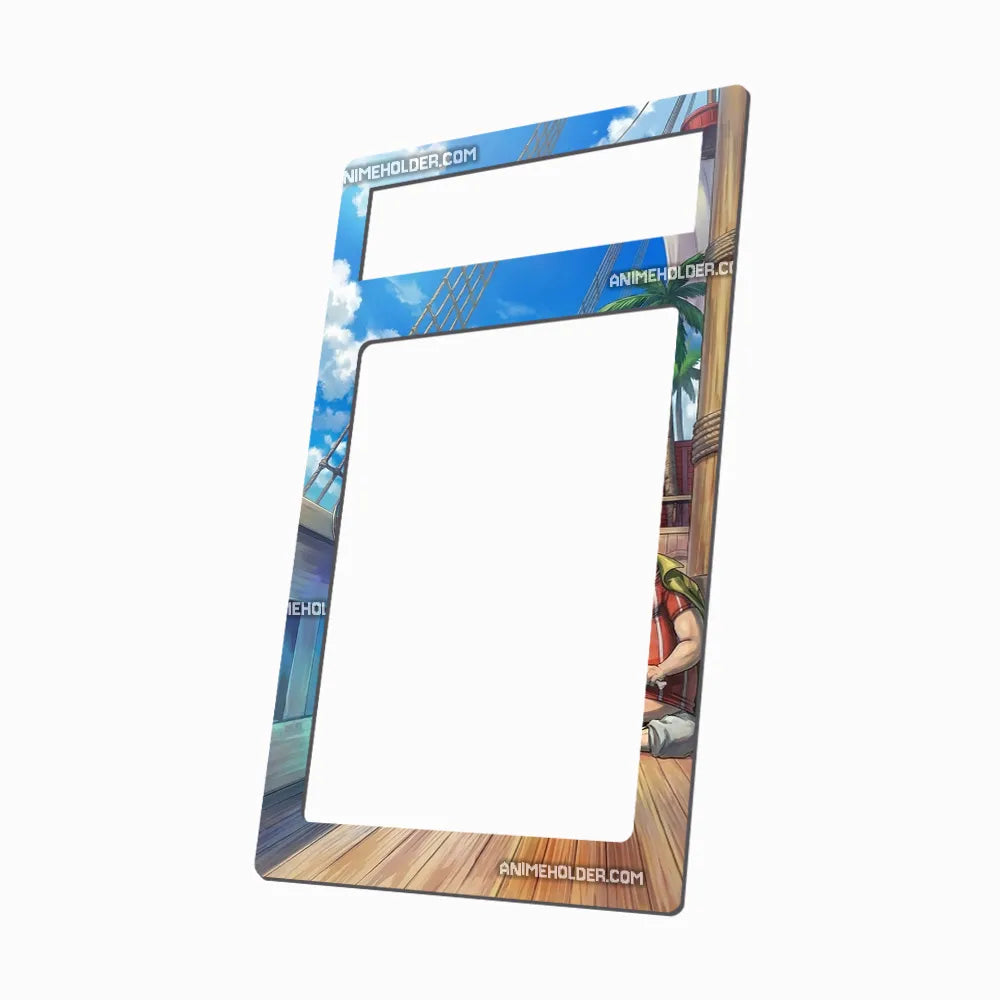 Shanks OP09-001 Magazine Exclusive One Piece Cards Custom Art Display Cases - PSA Metal Art Only - Side View