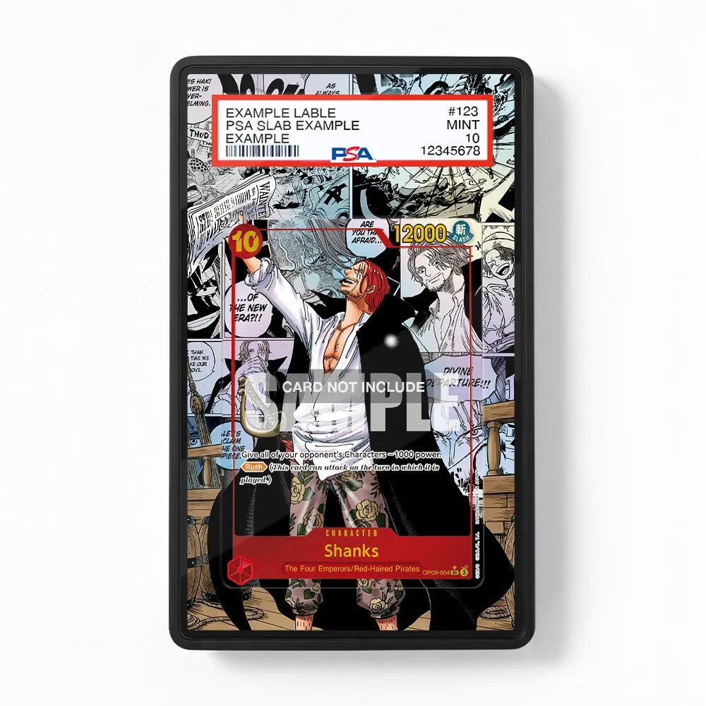 Shanks OP09-004 Extended Art Display Cases - PSA Graded Guard Case - Front View