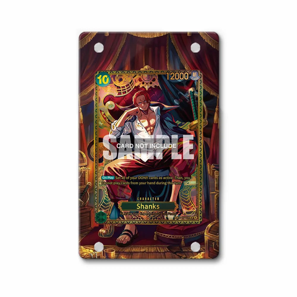 Shanks OP13-028 The World's Strongest Warriors One Piece Cards Extended Art Display Cases - PSA Slab Case - Front View