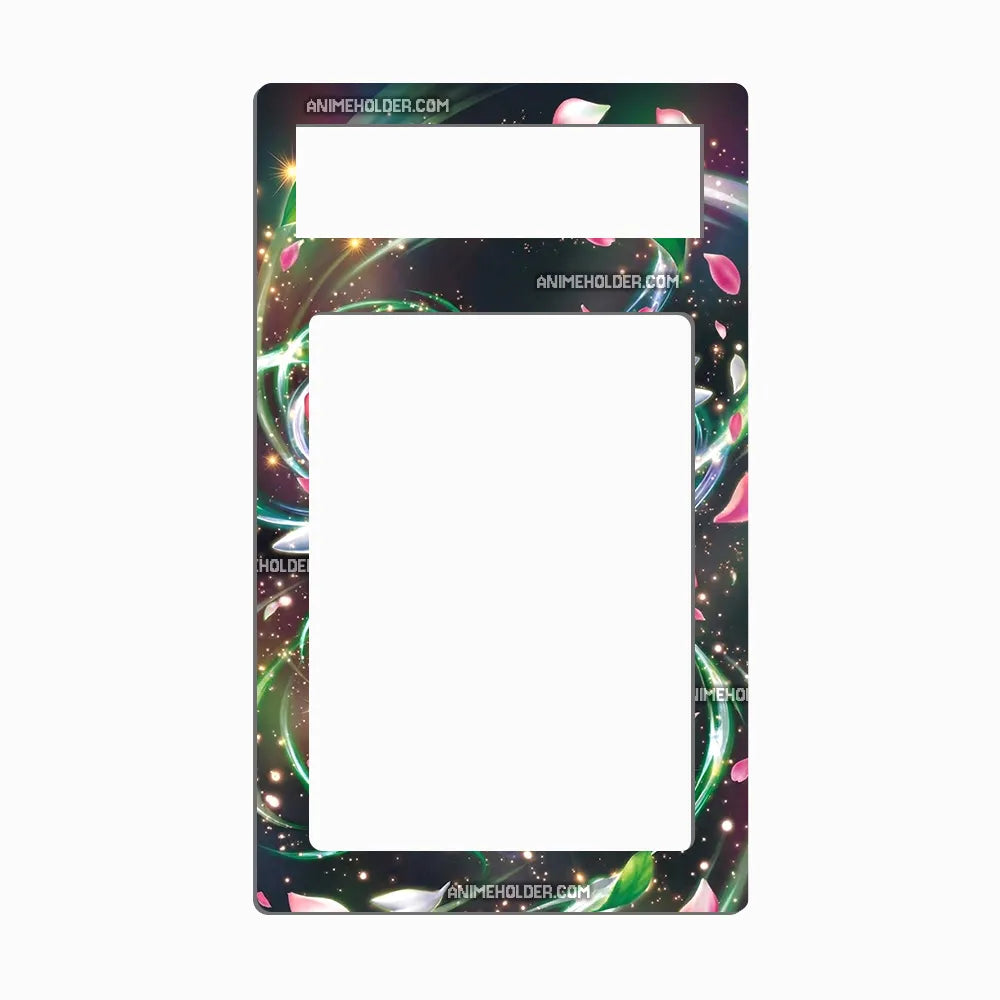 Shaymin EX 77-108 Ultra Rare Roaring Skies Pokemon Cards Custom Art Display Cases - PSA Metal Art Only - Front View