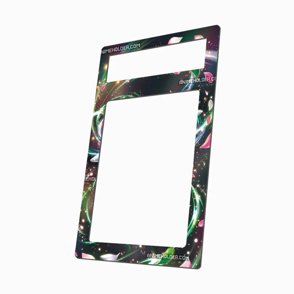 Shaymin EX 77-108 Ultra Rare Roaring Skies Pokemon Cards Custom Art Display Cases - PSA Metal Art Only - Side View