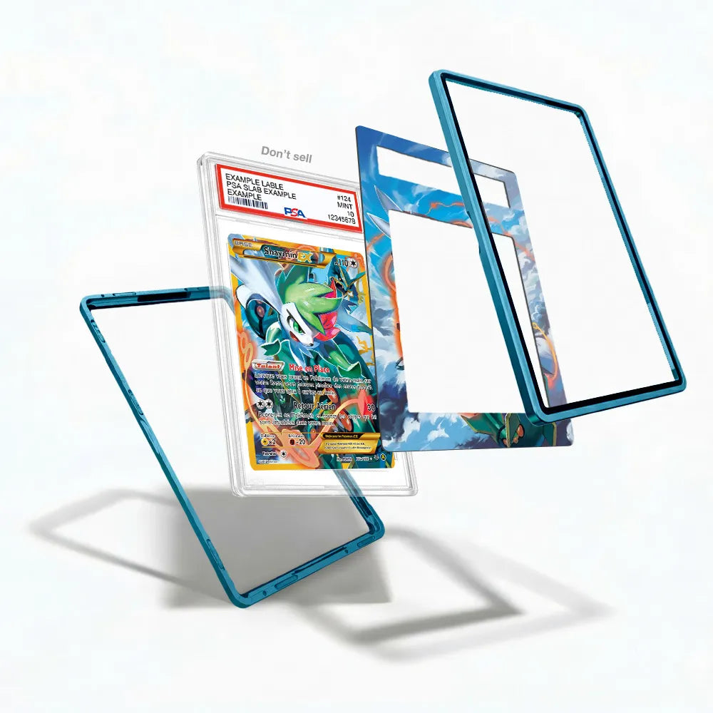Shaymin EX 77a-108 Ultra Rare Roaring Skies Extended Art Display Cases - PSA Slab Case - Detail View