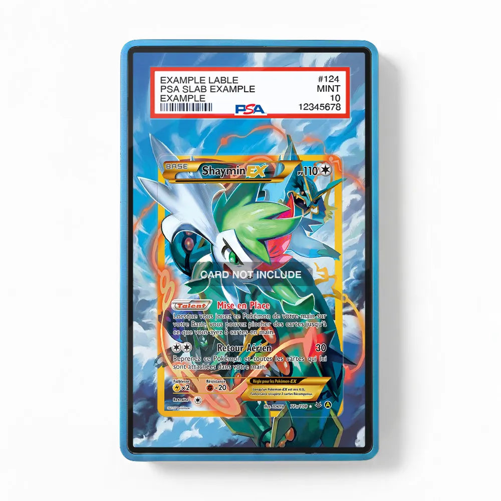 Shaymin EX 77a-108 Ultra Rare Roaring Skies Extended Art Display Cases - PSA Slab Case - Front View