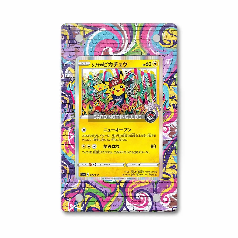 Shibuya Pikachu 002-S-P Promo Extended Art Display Cases - PSA Slab Case - Front View