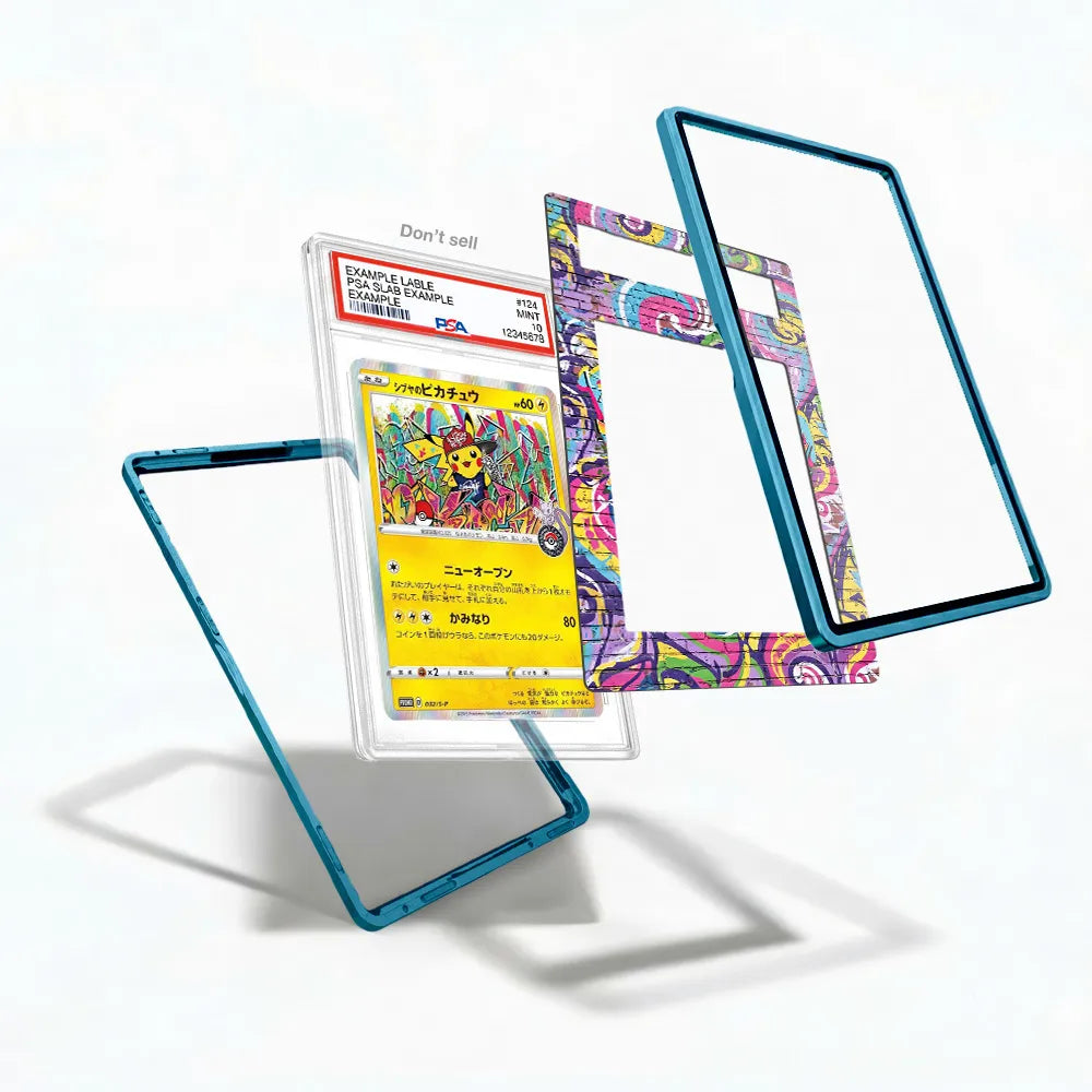Shibuya Pikachu 002-S-P Promo Extended Art Display Cases - PSA Slab Case - Detail View