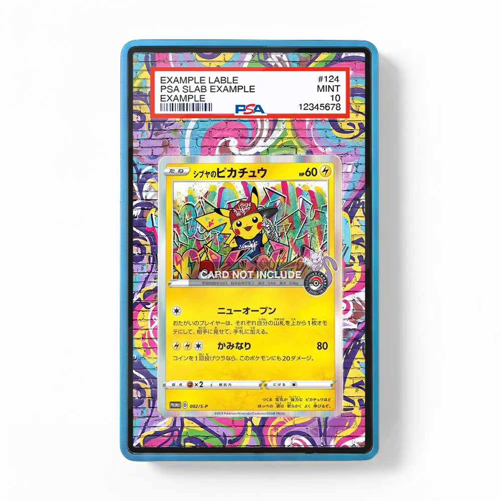 Shibuya Pikachu 002-S-P Promo Extended Art Display Cases - PSA Slab Case - Front View