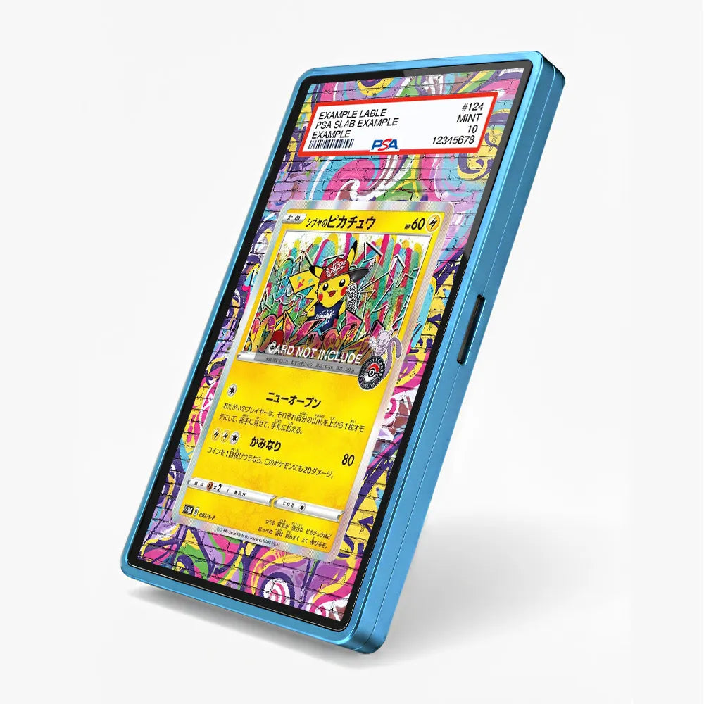 Shibuya Pikachu 002-S-P Promo Extended Art Display Cases - PSA Slab Case - Side View