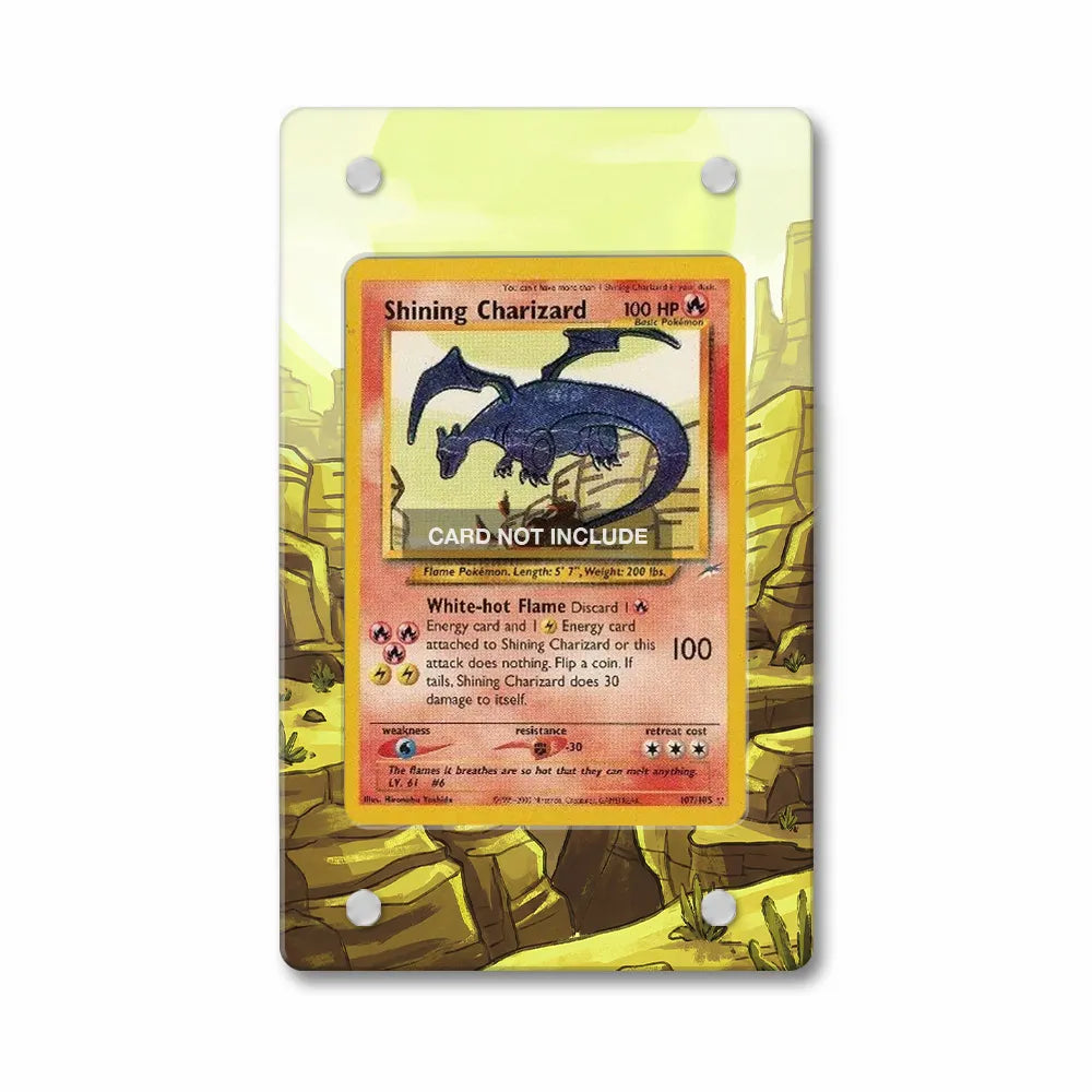 Shining Charizard 107105 Neo Destiny Extended Art Display Cases - Magnetic Case - Front View