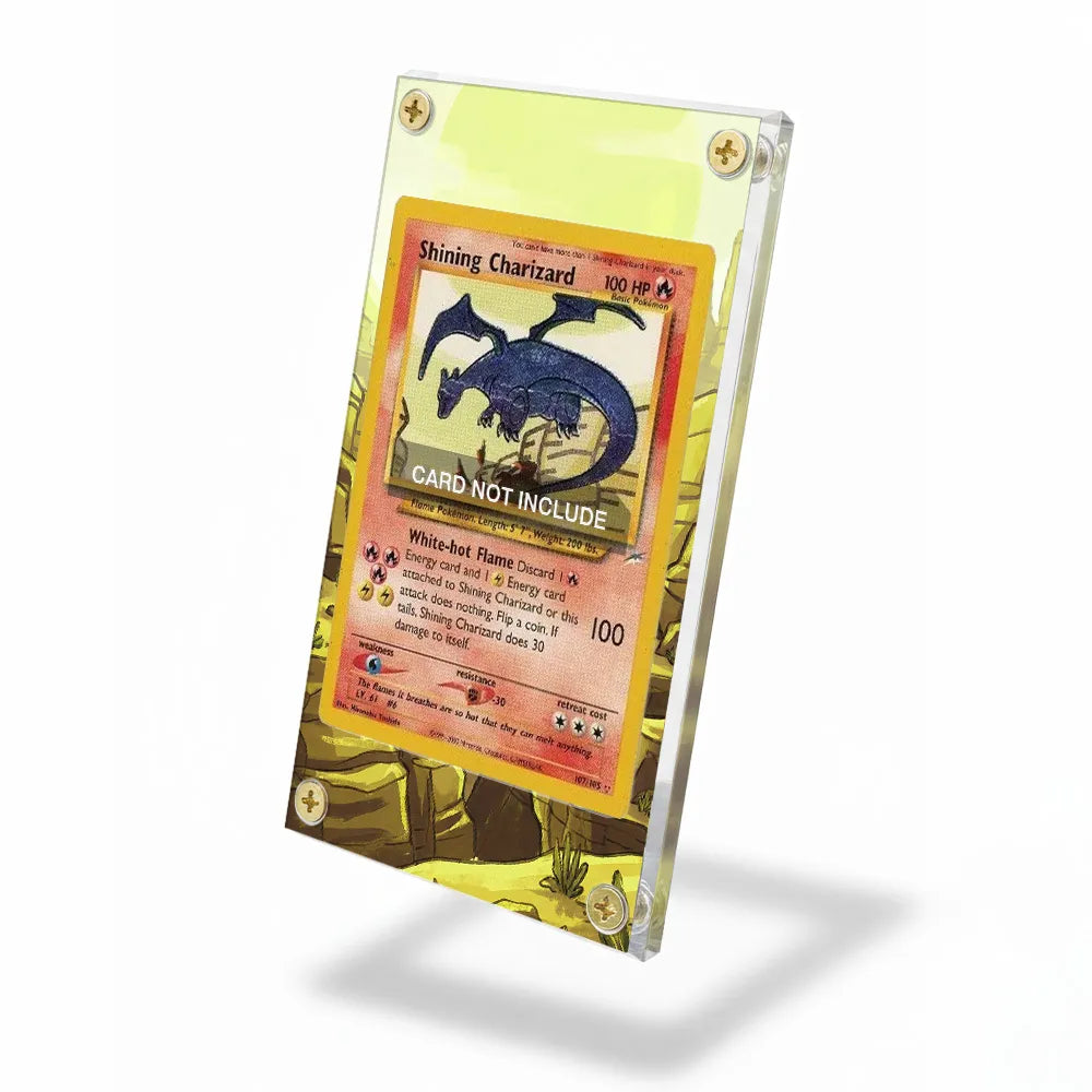 Shining Charizard 107105 Neo Destiny Extended Art Display Cases - Screws Case - Side View