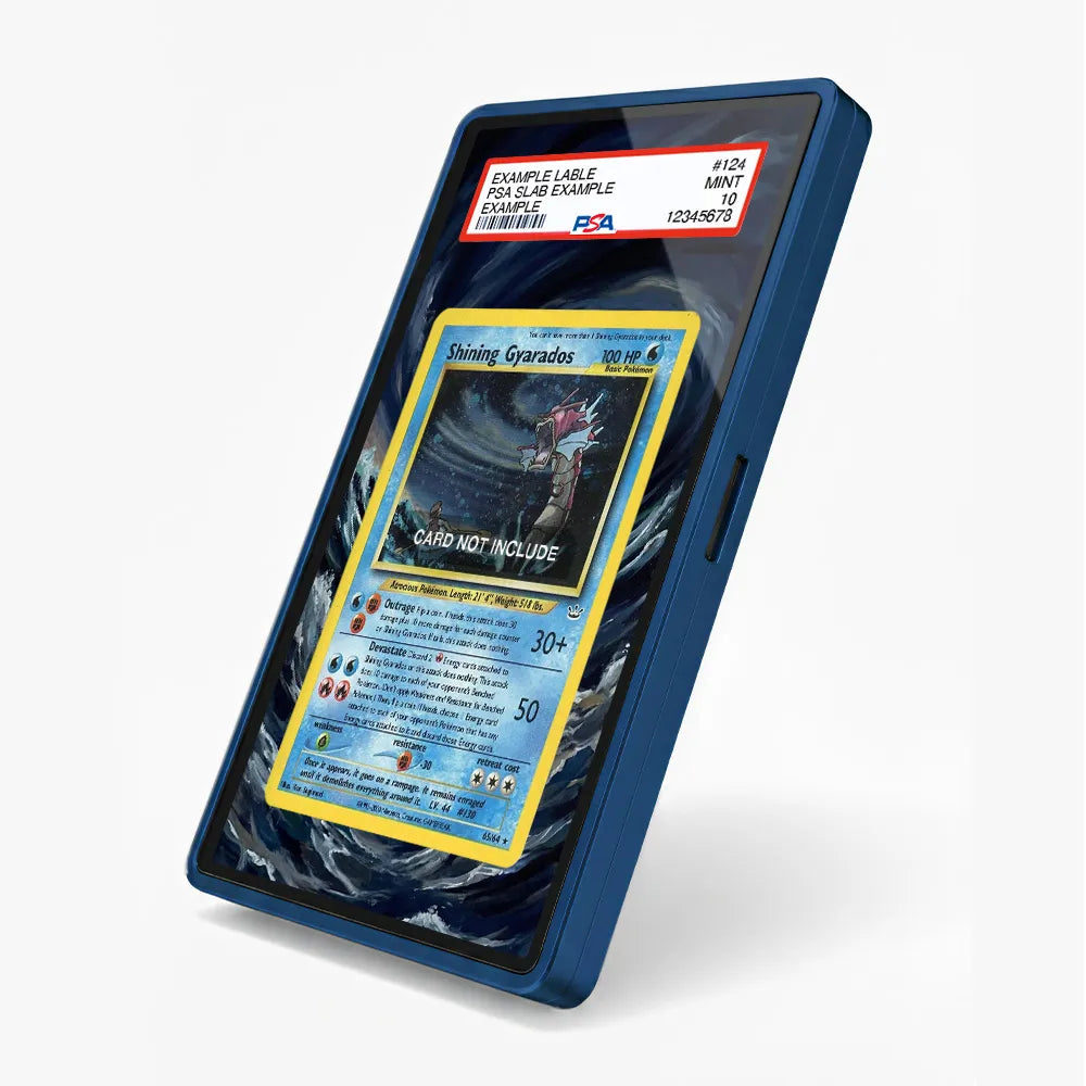 Shining Gyarados 65-64 Secret Rare Neo Revelation Extended Art Display Cases - PSA Slab Case - Side View