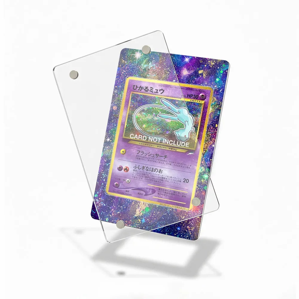Shining Mew 151 Promo Corocoro Comics Extended Art Display Cases - Magnetic Case - Detail View