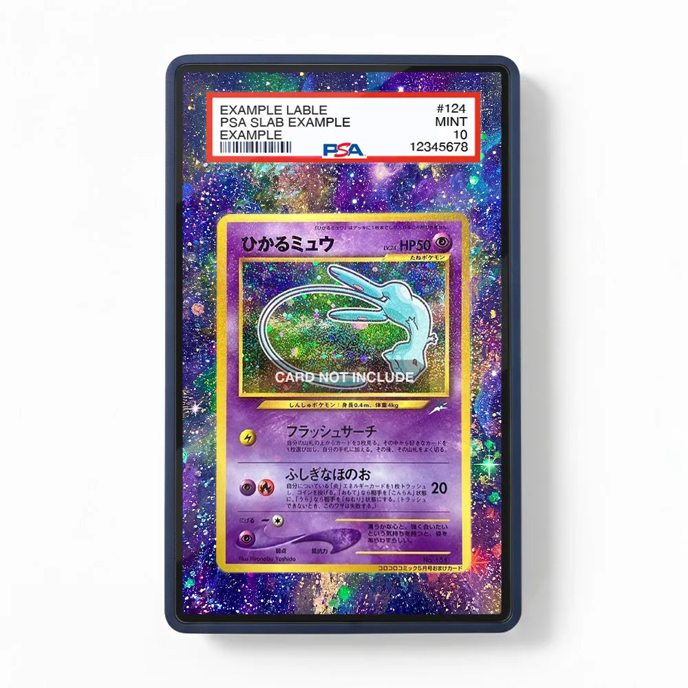 Shining Mew 151 Promo Corocoro Comics Extended Art Display Cases - PSA Slab Case - Front View