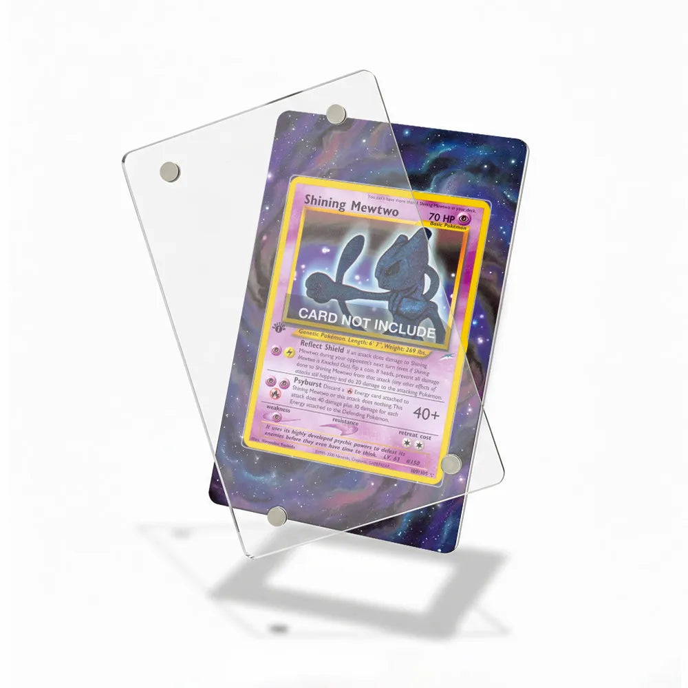 Shining Mewtwo 109-105 Neo Destiny Extended Art Display Cases - Magnetic Case - Detail View