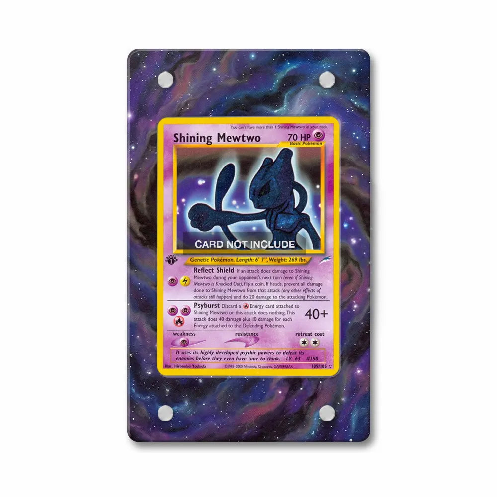 Shining Mewtwo 109-105 Neo Destiny Extended Art Display Cases - PSA Slab Case - Front View
