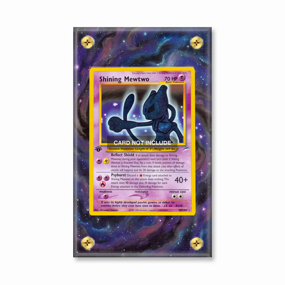 Shining Mewtwo 109-105 Neo Destiny Extended Art Display Cases - Screws Case - Front View