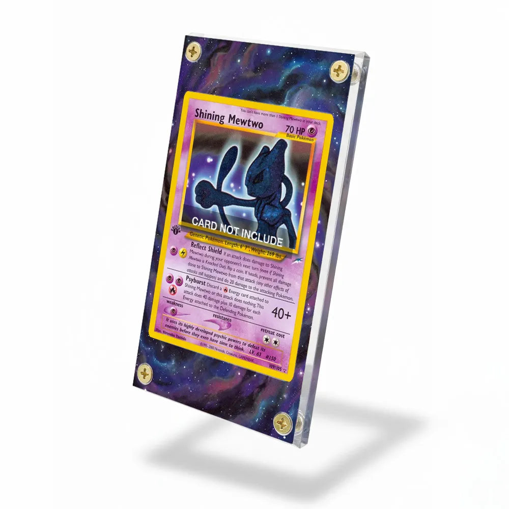 Shining Mewtwo 109-105 Neo Destiny Extended Art Display Cases - Screws Case - Side View