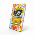 Shining Rayquaza 56-73 Shining Legends Pokemon Cards Custom Art Display Cases - Magnetic Case - Side View