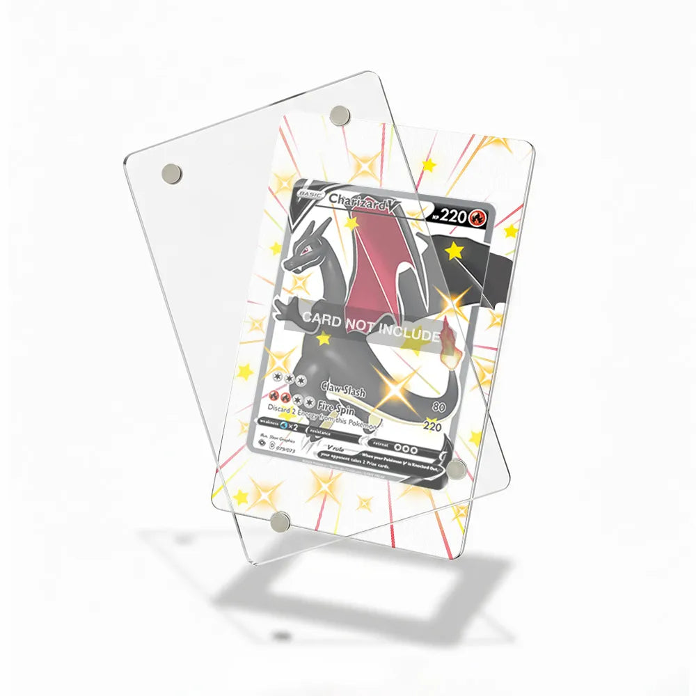 Shiny Charizard V 079-073 SR Champion's Path Extended Art Display Cases - Magnetic Case - Detail View