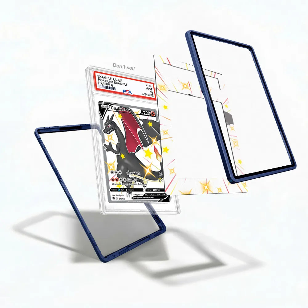 Shiny Charizard V 079-073 SR Champion's Path Extended Art Display Cases - PSA Slab Case - Detail View