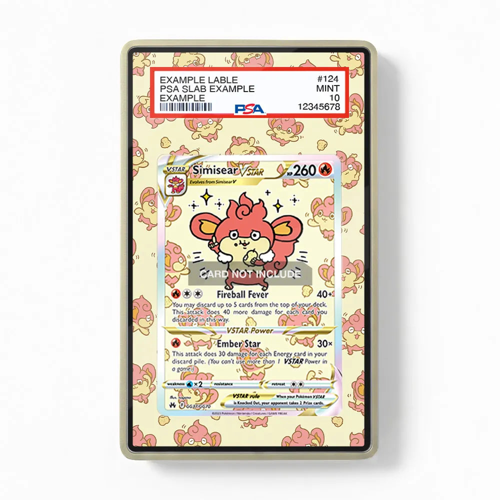 Simisear VSTAR GG37 SAR SIR Crown Zenith Extended Art Display Cases - PSA Slab Case - Front View