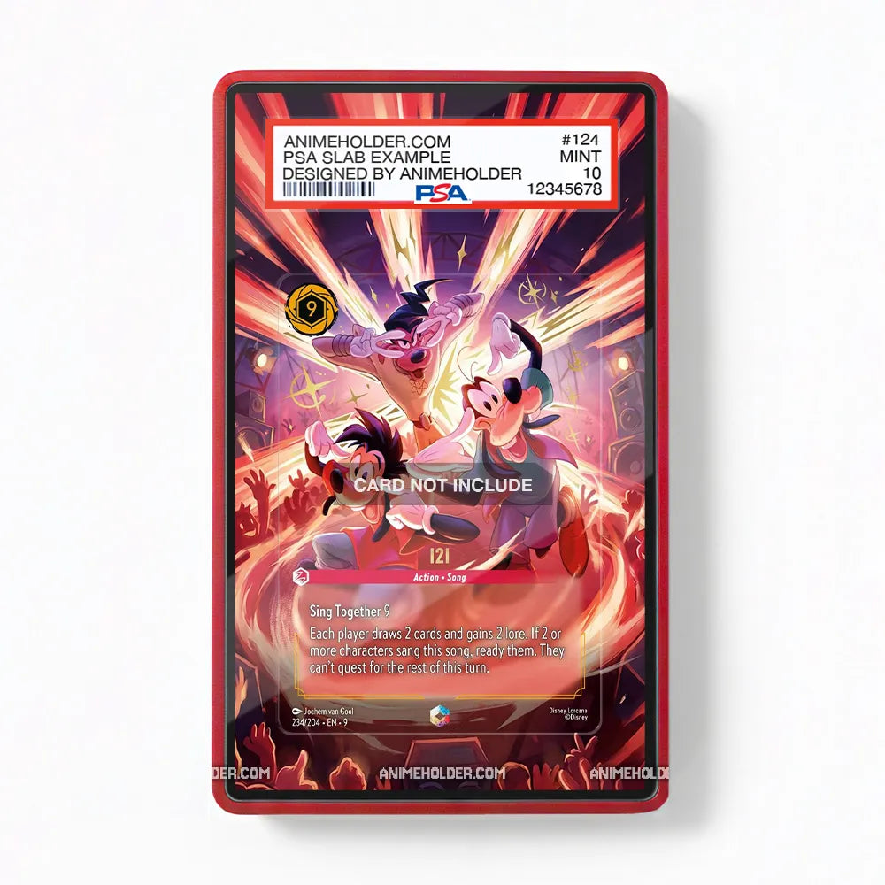 Sing Together 9 121 Enchanted Pokemon Cards Custom Art Display Cases - PSA Slab Case - Front View