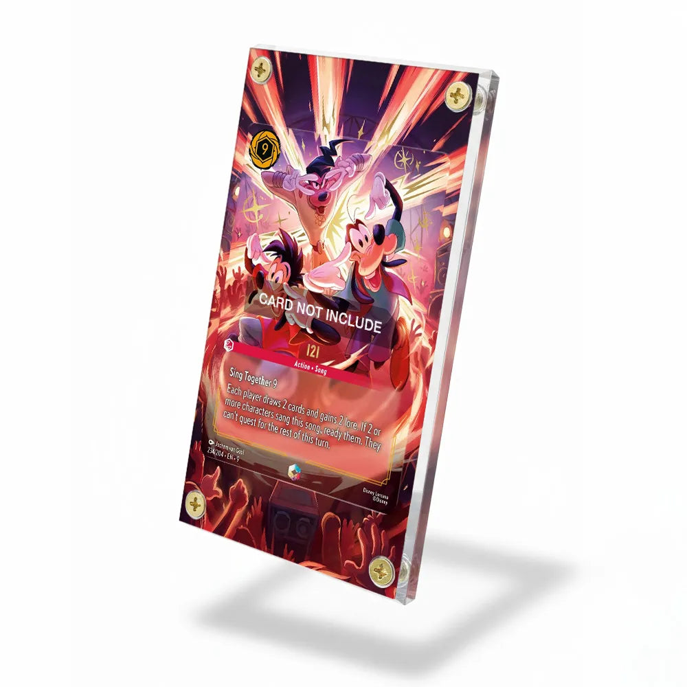 Sing Together 9 121 Enchanted Pokemon Cards Custom Art Display Cases - Screws Case - Side View
