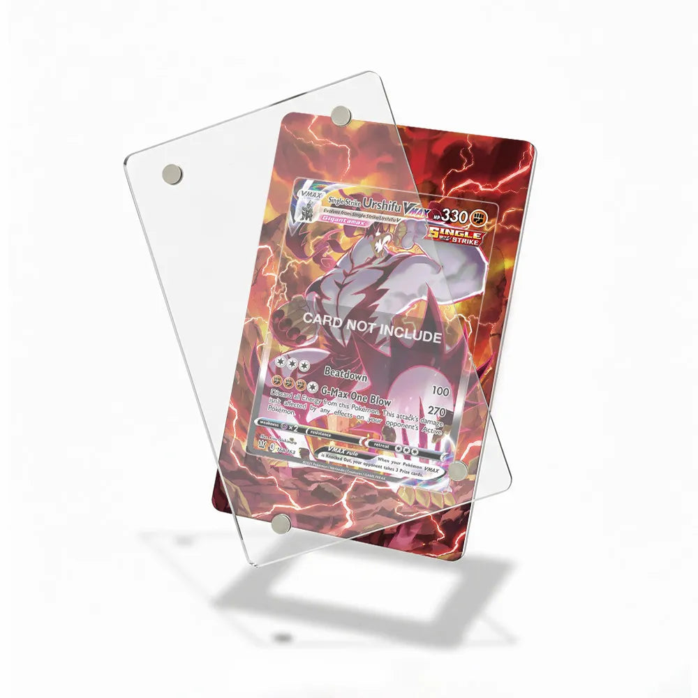 Single Strike Urshifu VMAX 168-163 SIR SAR Battle Styles Alternate Art Extended Art Display Cases - Magnetic Case - Detail View