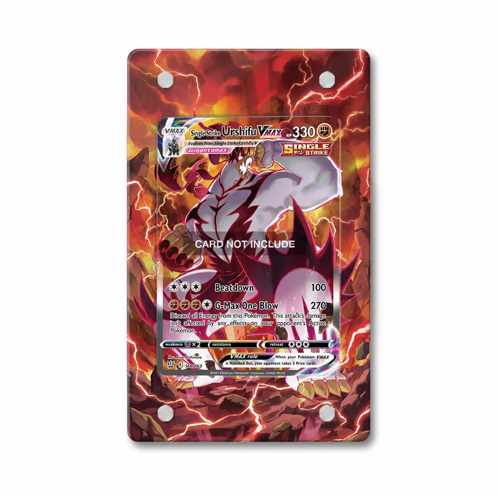 Single Strike Urshifu VMAX 168-163 SIR SAR Battle Styles Alternate Art Extended Art Display Cases - PSA Slab Case - Front View
