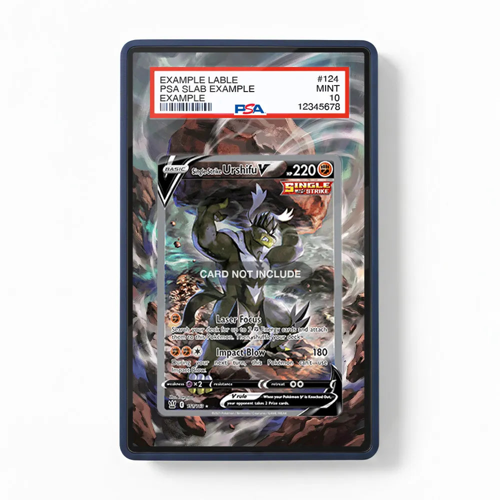 Single Strike Urshifu V 151-163 SIR SAR Extended Art Display Cases - PSA Slab Case - Front View