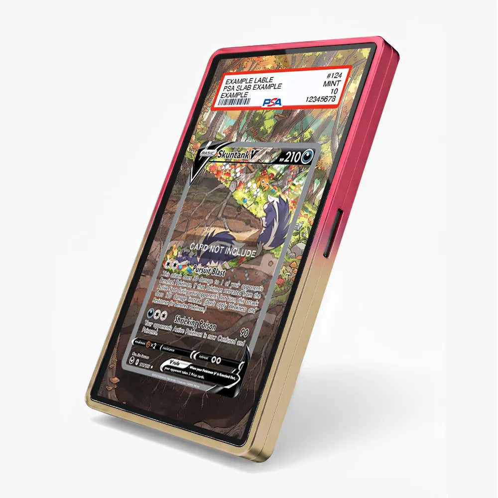 Skuntank V 181-195 SIR SAR Silver Tempest Alternate Art Extended Art Display Cases - PSA Slab Case - Side View