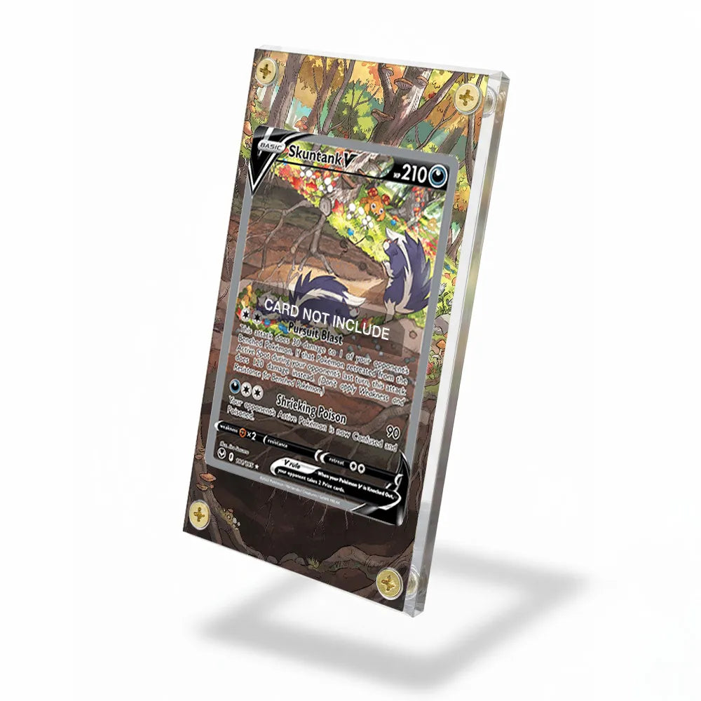 Skuntank V 181-195 SIR SAR Silver Tempest Alternate Art Extended Art Display Cases - Screws Case - Side View