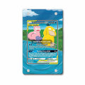 Slowpoke&Psyduck GX SWSH066 Tag Team Pokemon Cards Custom Art Display Cases - Magnetic Case - Front View