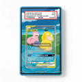 Slowpoke&Psyduck GX SWSH066 Tag Team Pokemon Cards Custom Art Display Cases - PSA Slab Case - Front View