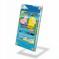 Slowpoke&Psyduck GX SWSH066 Tag Team Pokemon Cards Custom Art Display Cases - Screws Case - Side View