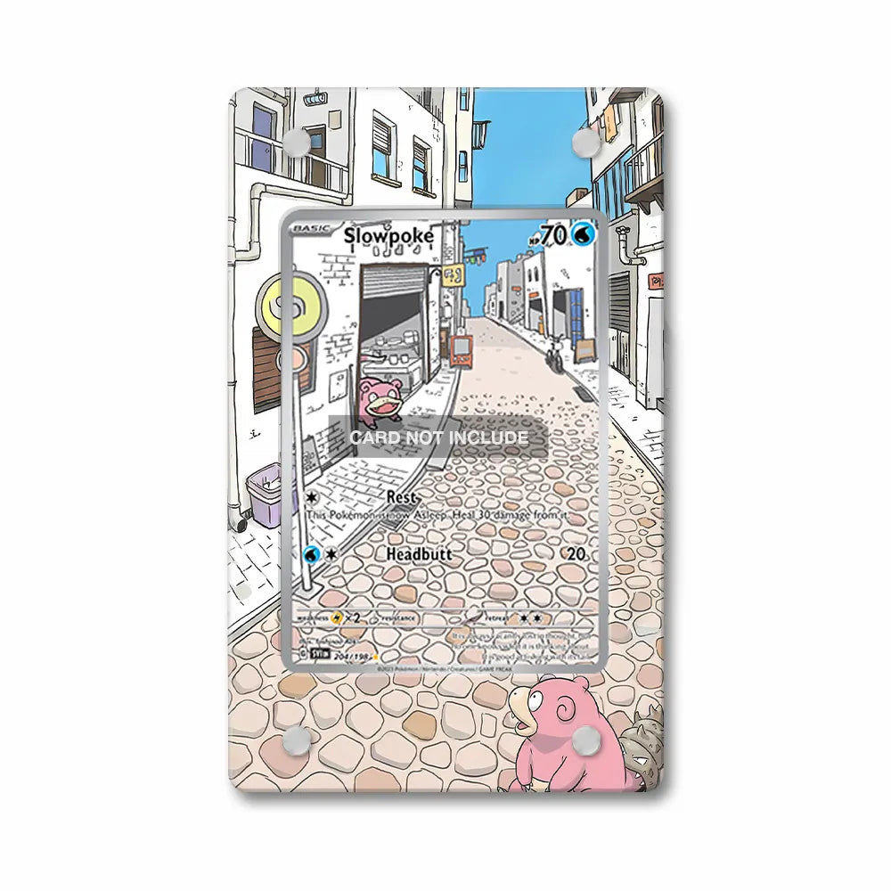 Slowpoke 204-198 IR AR Scarlet & Violet Base Set Extended Art Display Cases - PSA Slab Case - Front View