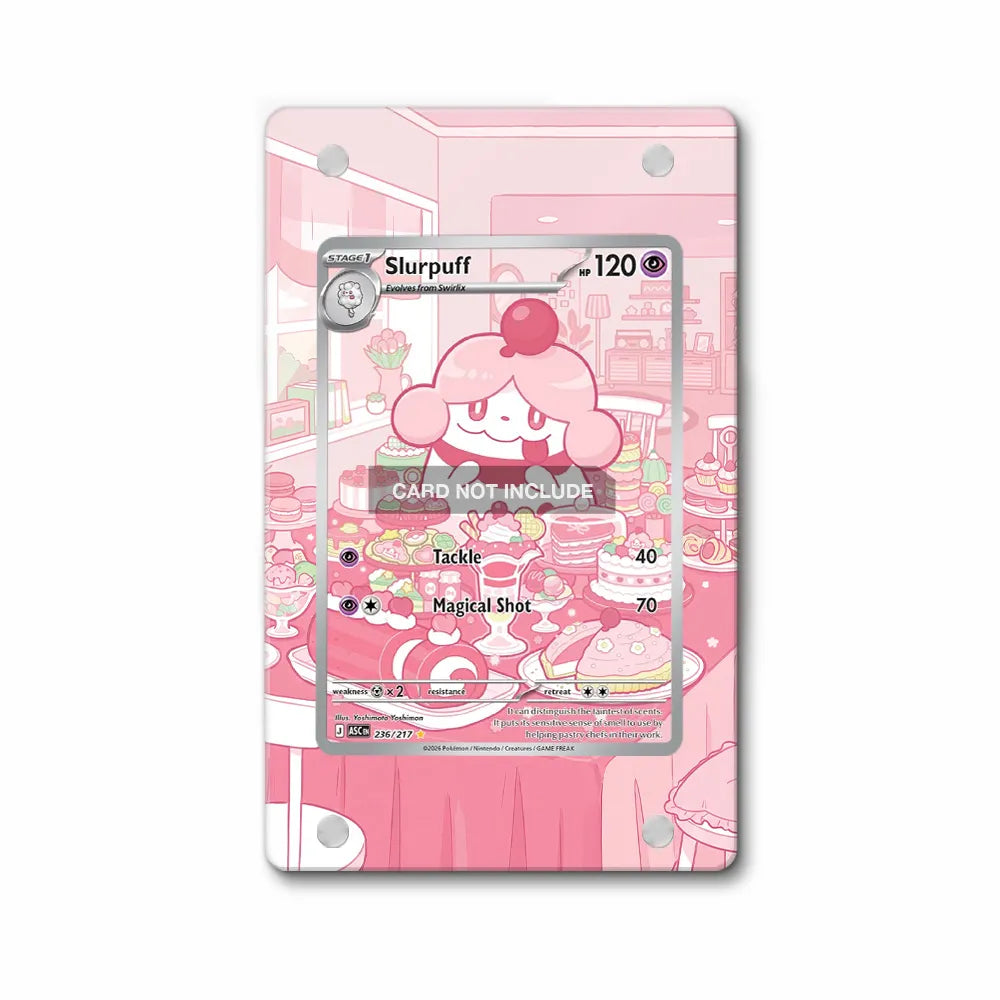 Slurpuff 236-217 Ascended Heroes Pokemon Cards Extended Art Display Cases - Magnetic Case - Front View