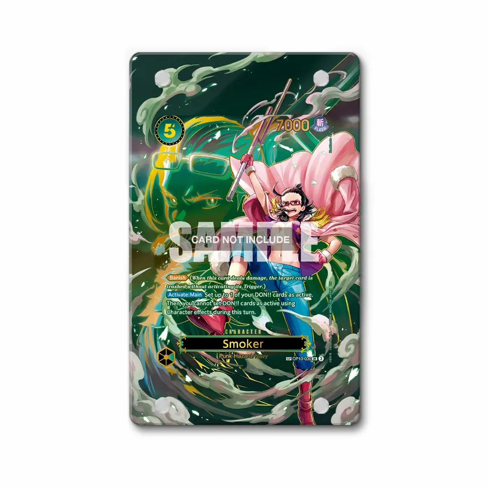 Smoker OP10-030 R Parallel Alternate Art One Piece Cards Custom Art Display Cases - Magnetic Case - Front View