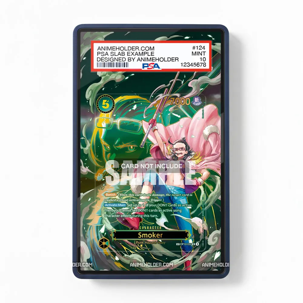 Smoker OP10-030 R Parallel Alternate Art One Piece Cards Custom Art Display Cases - PSA Slab Case - Front View