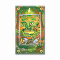 Snivy 087-086 Illustration Rare Pokemon Cards Custom Art Display Cases - Screws Case - Front View