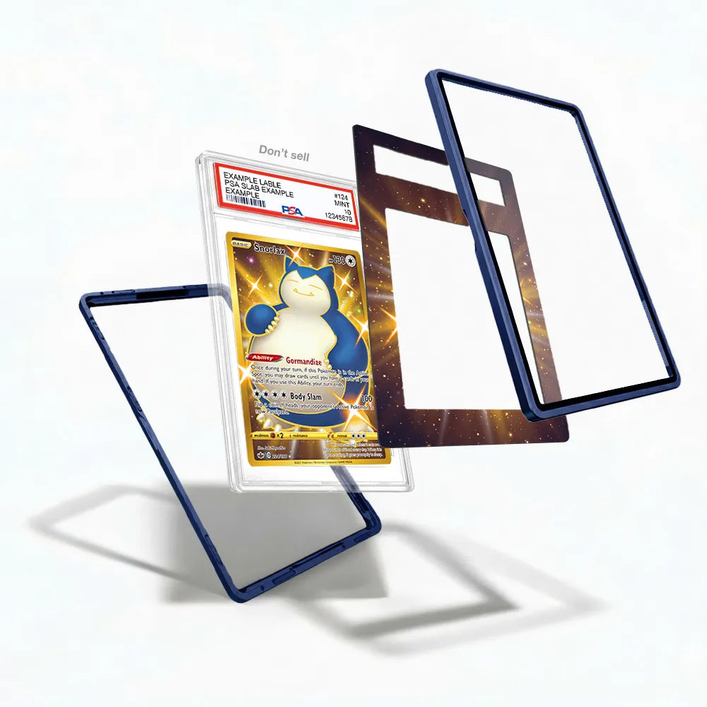 Snorlax 224-198 UR Gold Rare Chilling Reign Extended Art Display Cases - PSA Slab Case - Detail View