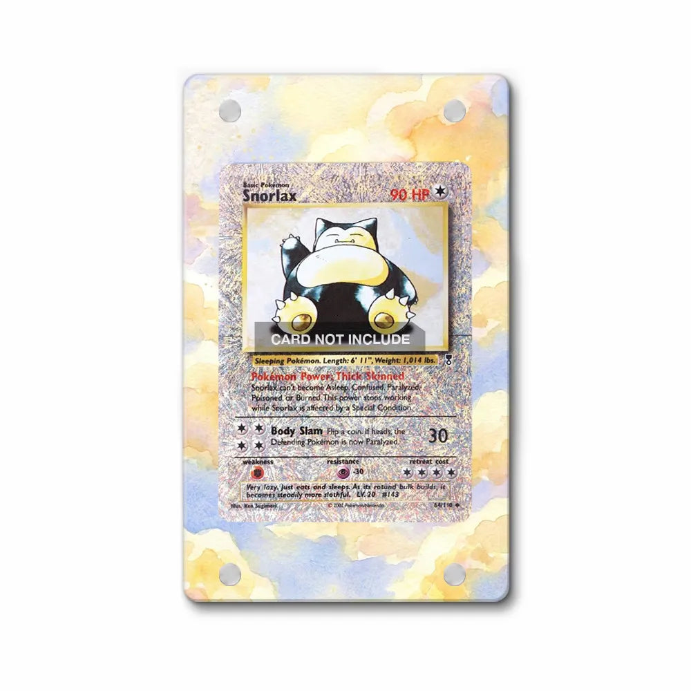 Snorlax 64-110 Holo Legendary Collection Pokemon Cards Extended Art Display Cases - Magnetic Case - Front View