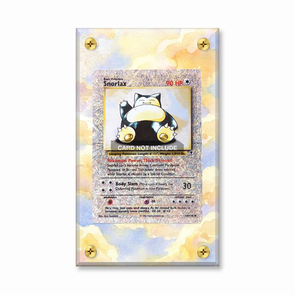 Snorlax 64-110 Holo Legendary Collection Pokemon Cards Extended Art Display Cases - Screws Case - Front View