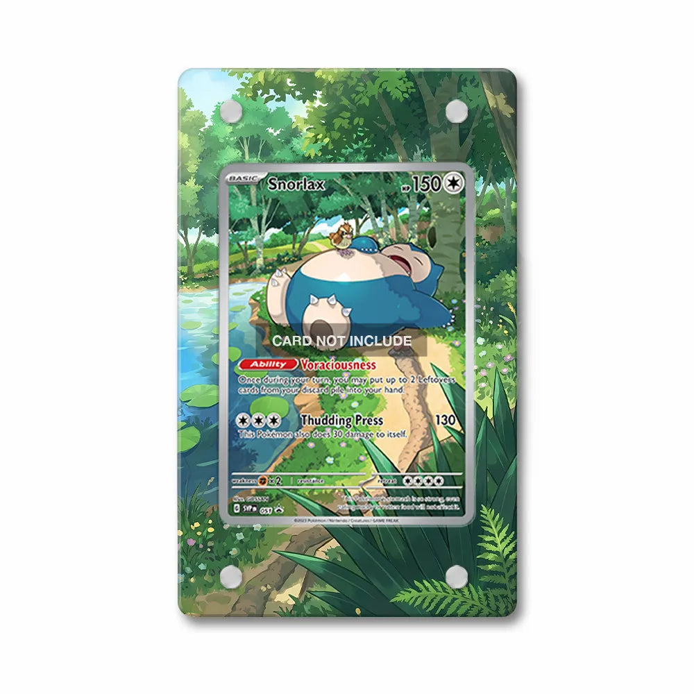 Snorlax SVP 051 Promo Extended Art Display Cases - Magnetic Case - Front View