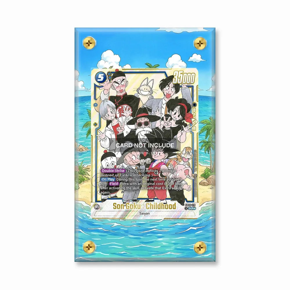 SonGoku Childhood FB06-119 Battle Dragon Ball Cards Custom Art Display Cases - Screws Case - Front View