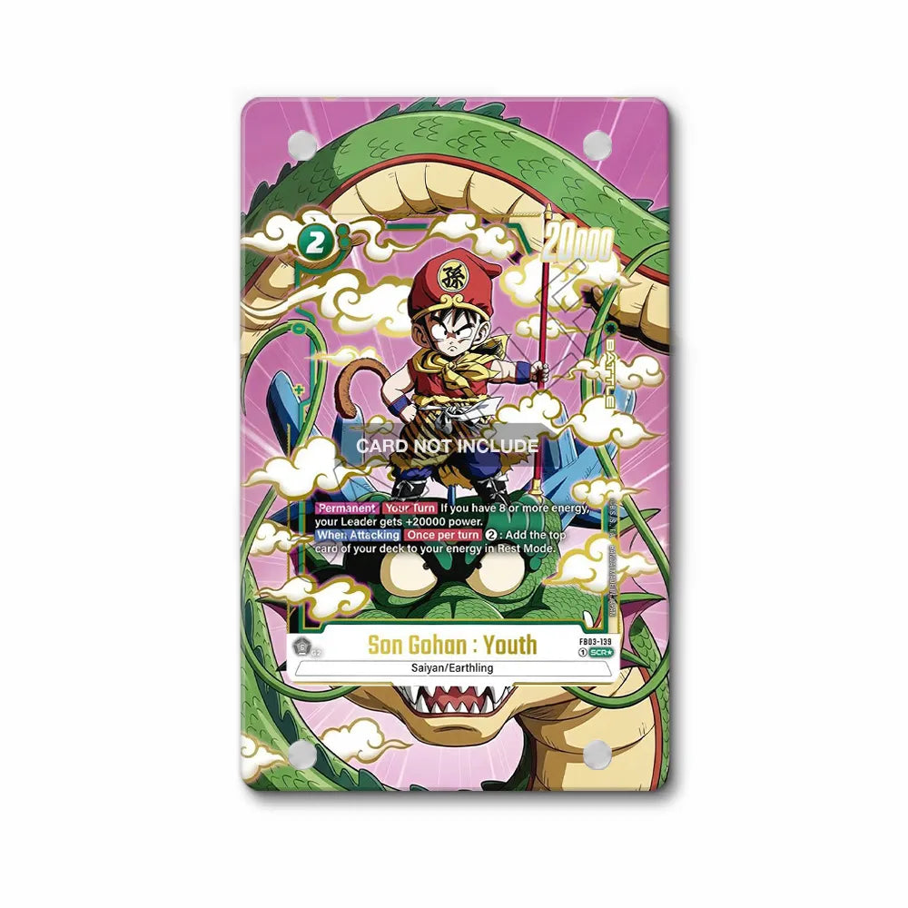 Son Gohan  Youth FB03-139 Draft Box 03 Dragon Ball Cards Custom Art Display Cases - Magnetic Case - Front View