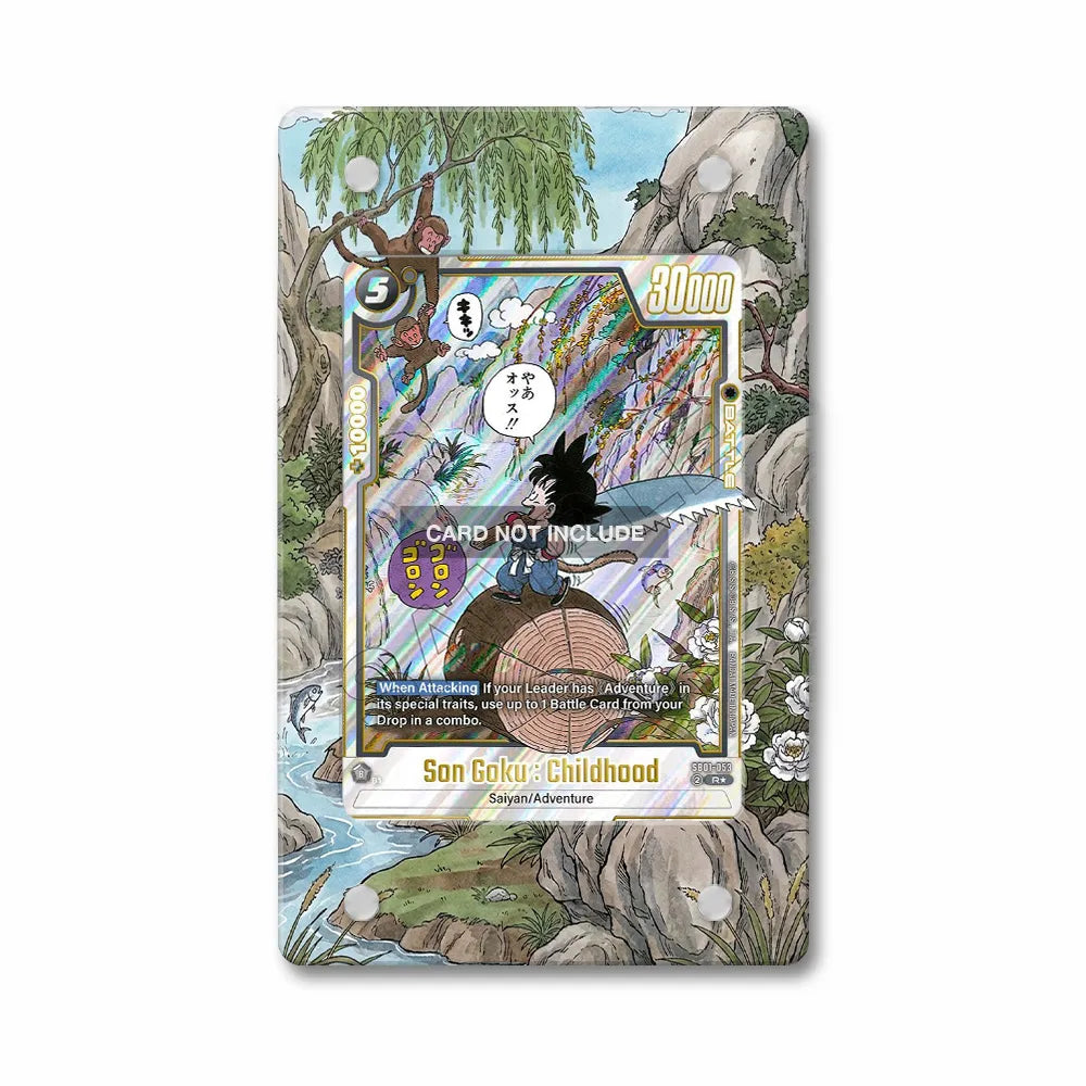 Son Goku Childhood B01-053 Bardock Extended Art Display Cases - Magnetic Case - Front View