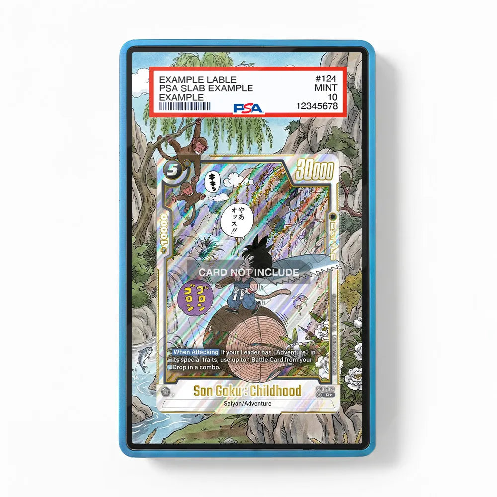 Son Goku Childhood B01-053 Bardock Extended Art Display Cases - PSA Slab Case - Front View