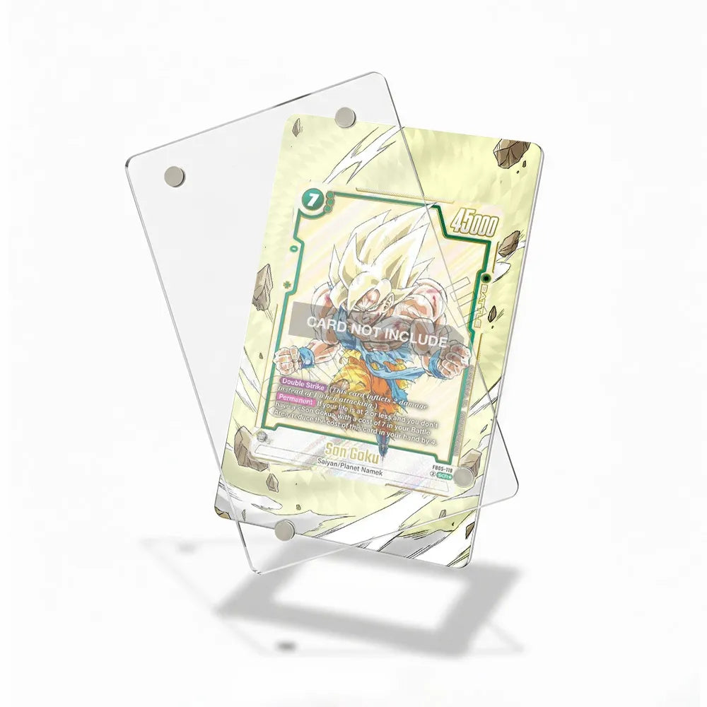 Son Goku FB05-119 DBS FW Pokemon Cards Custom Art Display Cases - Magnetic Case - Detail View