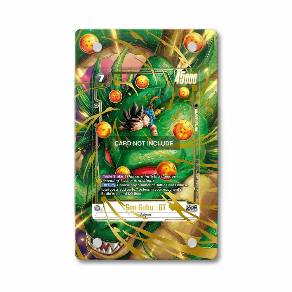 Son Goku GT FB07-122 DBS Fusion World Extended Art Display Cases - PSA Slab Case - Front View